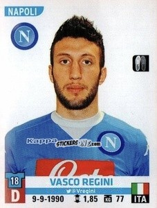 Sticker Vasco Regini - Calciatori 2015-2016 n. A32 - Panini