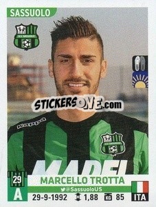 Figurina Marcello Trotta - Calciatori 2015-2016 - Panini