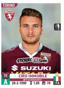 Sticker Ciro Immobile - Calciatori 2015-2016 n. A46 - Panini