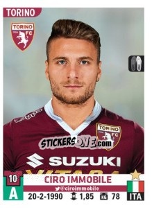 Figurina Ciro Immobile - Calciatori 2015-2016 - Panini