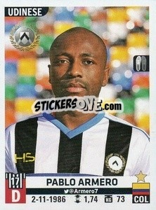 Sticker Pablo Armero - Calciatori 2015-2016 - Panini