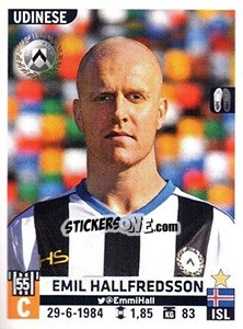 Cromo Emil Hallfredsson - Calciatori 2015-2016 - Panini