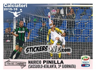 Figurina Mauricio Pinilla (Atalanta) - Calciatori 2015-2016 - Panini