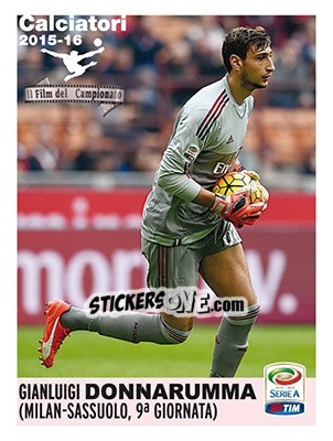 Sticker Gianluigi Donnarumma (Milan) - Calciatori 2015-2016 n. V4 - Panini