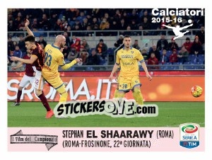 Cromo Stephan El Shaarawy (Roma) - Calciatori 2015-2016 - Panini