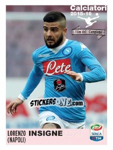 Sticker Lorenzo Insigne (Napoli) - Calciatori 2015-2016 - Panini
