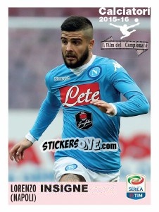 Sticker Lorenzo Insigne (Napoli) - Calciatori 2015-2016 n. V14 - Panini