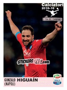 Figurina Gonzalo Higuaín (Napoli) - Calciatori 2015-2016 - Panini