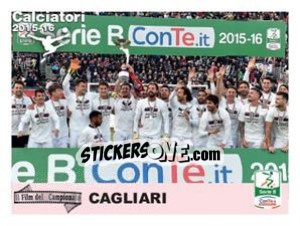 Cromo Cagliari - Calciatori 2015-2016 - Panini