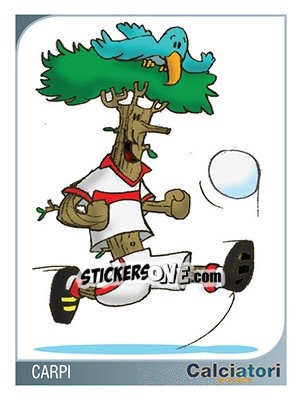 Sticker Raffigura Carpi - Calciatori 2015-2016 - Panini