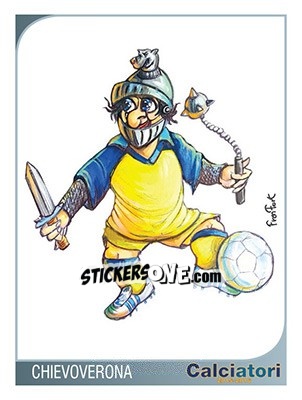 Sticker Raffigura ChievoVerona - Calciatori 2015-2016 n. X4 - Panini