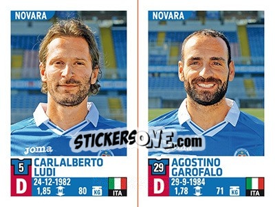Sticker Carlalberto Ludi / Agostino Garofalo - Calciatori 2015-2016 n. 708 - Panini