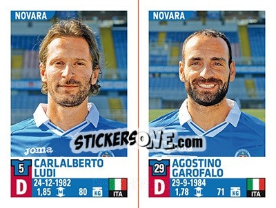 Figurina Carlalberto Ludi / Agostino Garofalo - Calciatori 2015-2016 - Panini