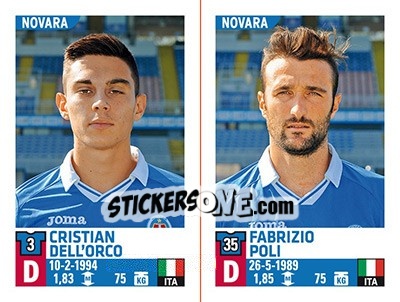 Sticker Cristian Dell'Orco / Fabrizio Poli - Calciatori 2015-2016 - Panini