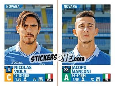 Figurina Nicolas Viola / Jacopo Manconi - Calciatori 2015-2016 - Panini