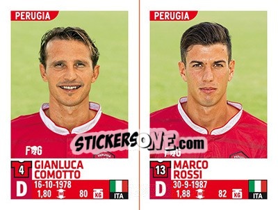 Sticker Gianluca Comotto / Marco Rossi - Calciatori 2015-2016 n. 719 - Panini