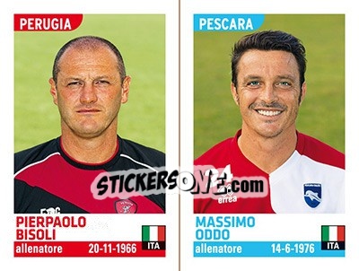 Figurina Pierpaolo Bisoli / Massimo Oddo - Calciatori 2015-2016 - Panini