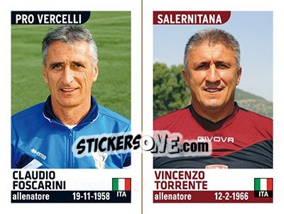 Cromo Claudio Foscarini / Vincenzo Torrente - Calciatori 2015-2016 - Panini