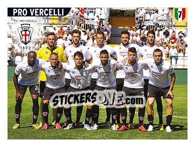 Sticker Squadra Pro Vercelli - Calciatori 2015-2016 n. 750 - Panini