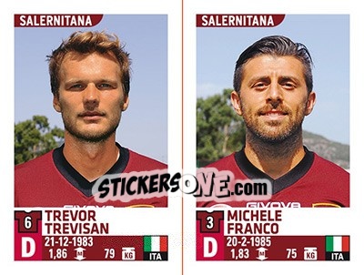 Cromo Trevor Trevisan / Michele Franco - Calciatori 2015-2016 - Panini