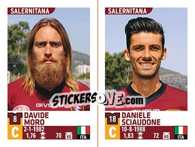Sticker Davide Moro / Daniele Sciaudone - Calciatori 2015-2016 - Panini