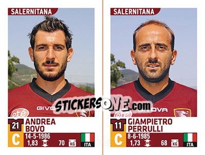 Sticker Andrea Bovo / Giampietro Perrulli - Calciatori 2015-2016 n. 757 - Panini