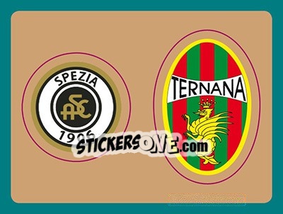 Sticker Scudetto Spezia - Scudetto Ternana - Calciatori 2015-2016 - Panini