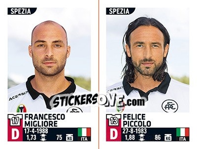 Sticker Francesco Migliore / Felice Piccolo - Calciatori 2015-2016 n. 765 - Panini