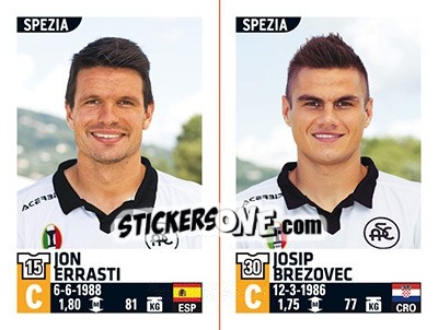 Figurina Jon Errasti / Josip Brezovec - Calciatori 2015-2016 - Panini