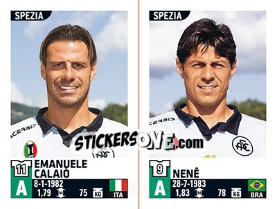 Sticker Emanuele Calaiò - Nenê - Calciatori 2015-2016 - Panini