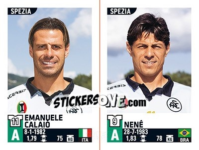 Sticker Emanuele Calaiò - Nenê - Calciatori 2015-2016 n. 770 - Panini