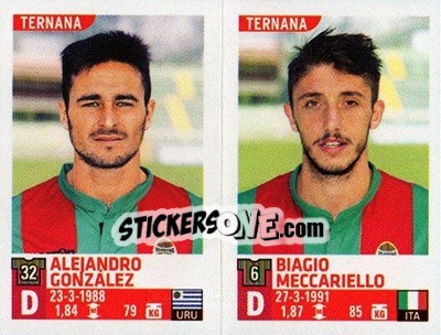 Cromo Alejandro González / Biagio Meccariello - Calciatori 2015-2016 - Panini