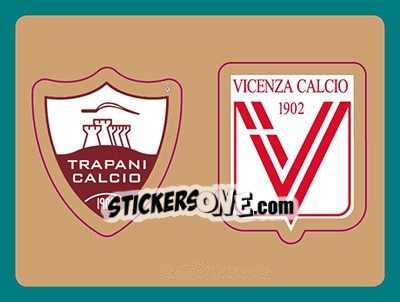 Figurina Scudetto Trapani - Scudetto Vicenza - Calciatori 2015-2016 - Panini