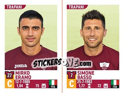 Figurina Mirko Eramo / Simone Basso - Calciatori 2015-2016 - Panini