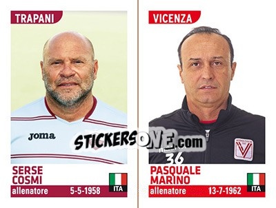 Sticker Serse Cosmi / Pasquale Marino - Calciatori 2015-2016 n. 793 - Panini