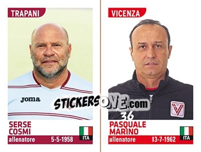 Sticker Serse Cosmi / Pasquale Marino - Calciatori 2015-2016 - Panini