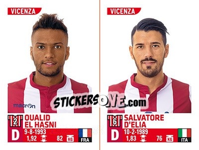 Sticker Oualid El Hasni / Salvatore D'Elia - Calciatori 2015-2016 n. 797 - Panini