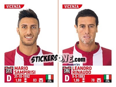 Sticker Mario Sampirisi / Leandro Rinaudo - Calciatori 2015-2016 n. 798 - Panini