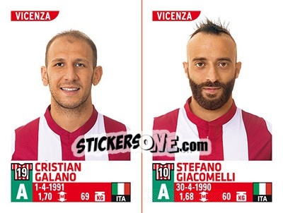 Sticker Cristian Galano / Stefano Giacomelli - Calciatori 2015-2016 - Panini