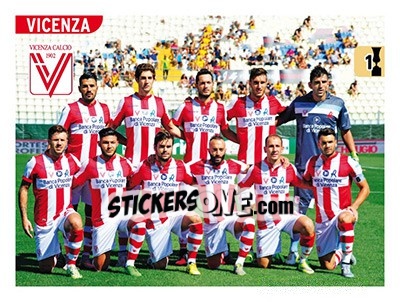 Figurina Squadra Vicenza - Calciatori 2015-2016 - Panini