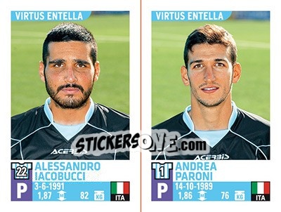 Sticker Alessandro Iacobucci / Andrea Paroni - Calciatori 2015-2016 n. 806 - Panini