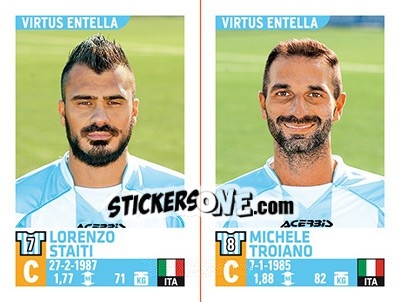 Sticker Lorenzo Staiti / Michele Troiano - Calciatori 2015-2016 n. 810 - Panini