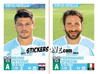 Sticker Bruno Petkovic / Ferdinando Sforzini - Calciatori 2015-2016 n. 814 - Panini