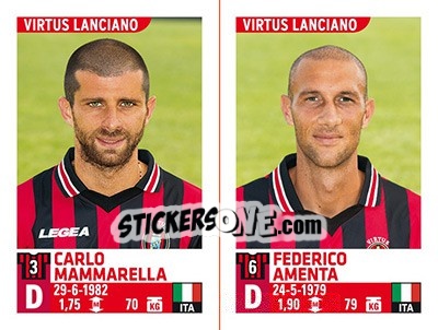 Sticker Carlo Mammarella / Federico Amenta - Calciatori 2015-2016 - Panini