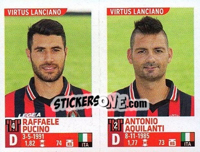 Cromo Raffaele Pucino / Antonio Aquilanti - Calciatori 2015-2016 - Panini