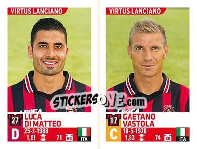 Sticker Luca Di Matteo / Gaetano Vastola - Calciatori 2015-2016 - Panini