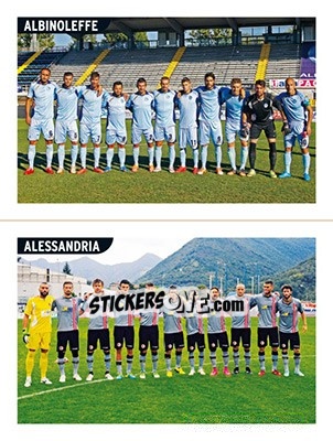 Figurina Squadra AlbinoLeffe - Squadra Alessandria - Calciatori 2015-2016 - Panini