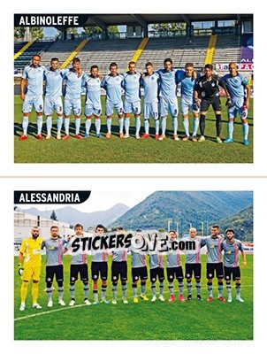 Sticker Squadra AlbinoLeffe - Squadra Alessandria - Calciatori 2015-2016 n. 827 - Panini