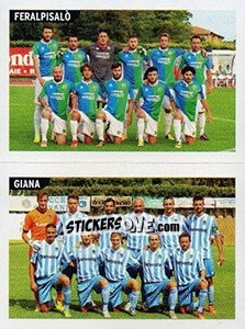 Sticker Squadra FeralpiSalò - Squadra Giana - Calciatori 2015-2016 - Panini