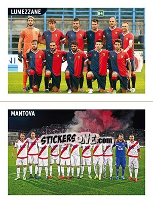 Sticker Squadra Lumezzane - Squadra Mantova - Calciatori 2015-2016 n. 833 - Panini